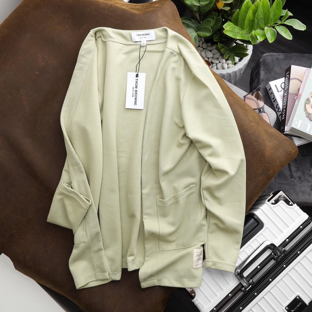 Áo Khoác Cardigan vải pique cao cấp xuất dư xịn , unisex , bigsize - 3bros quần áo xuất khẩu