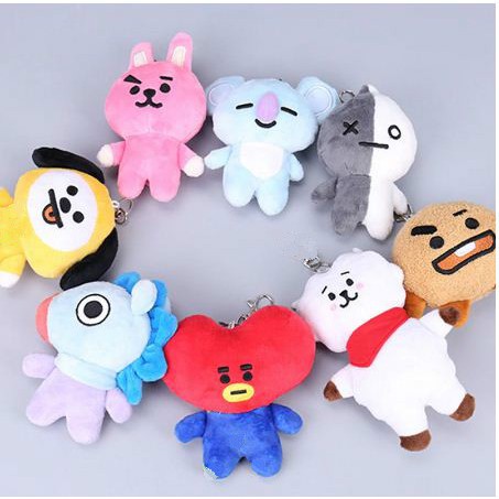 móc khóa gấu bông BTS BT21 , TATA, COOKY