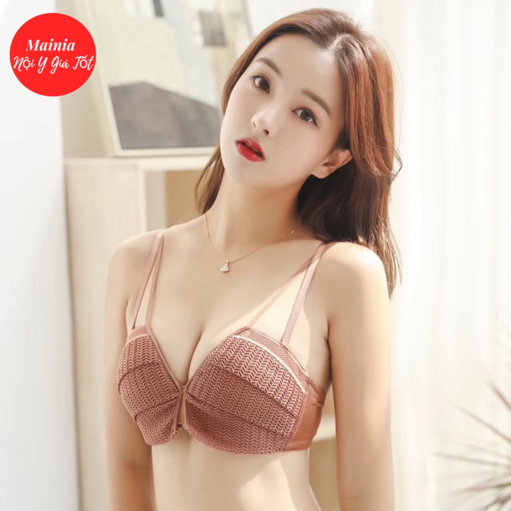 Áo Ngực Su Thông Hơi Phối Ren Đan Không Gọng Nâng Ngực Cực Xịn Xò Mainia Shop