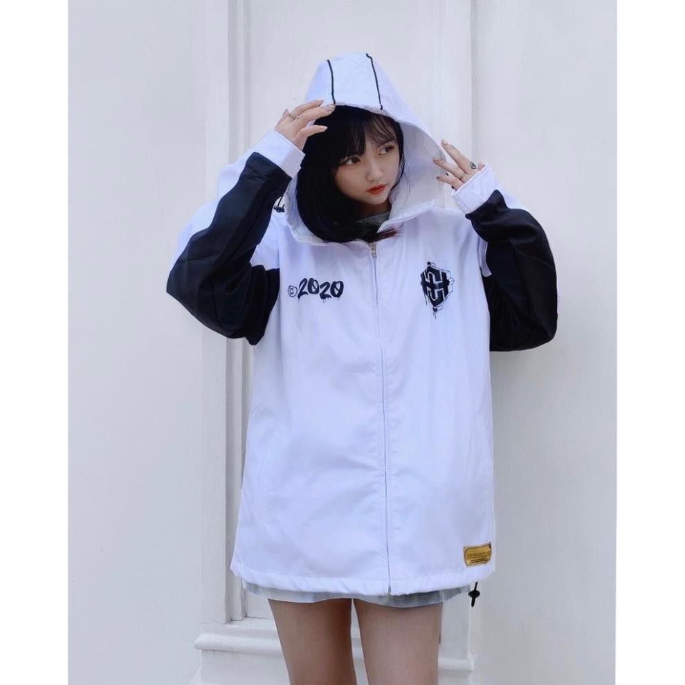 Áo khoác dù unisex form rộng Club nam nữ siêu phẩm của năm bao ngầu