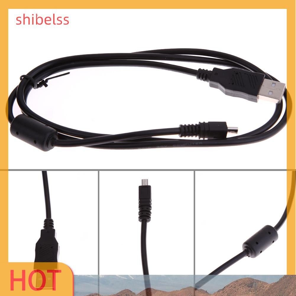 （ʚshibelss）1M 8 Pin USB Data Cable for Nikon Olympus Pentax Sony Panasonic Sanyo 