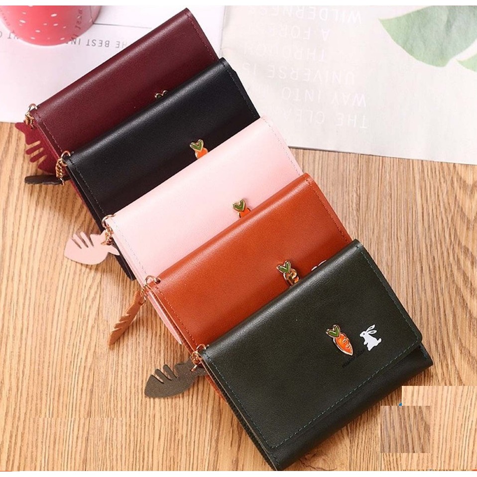 Ví bóp nữ mini ngắn THỎ CÀ RỐT