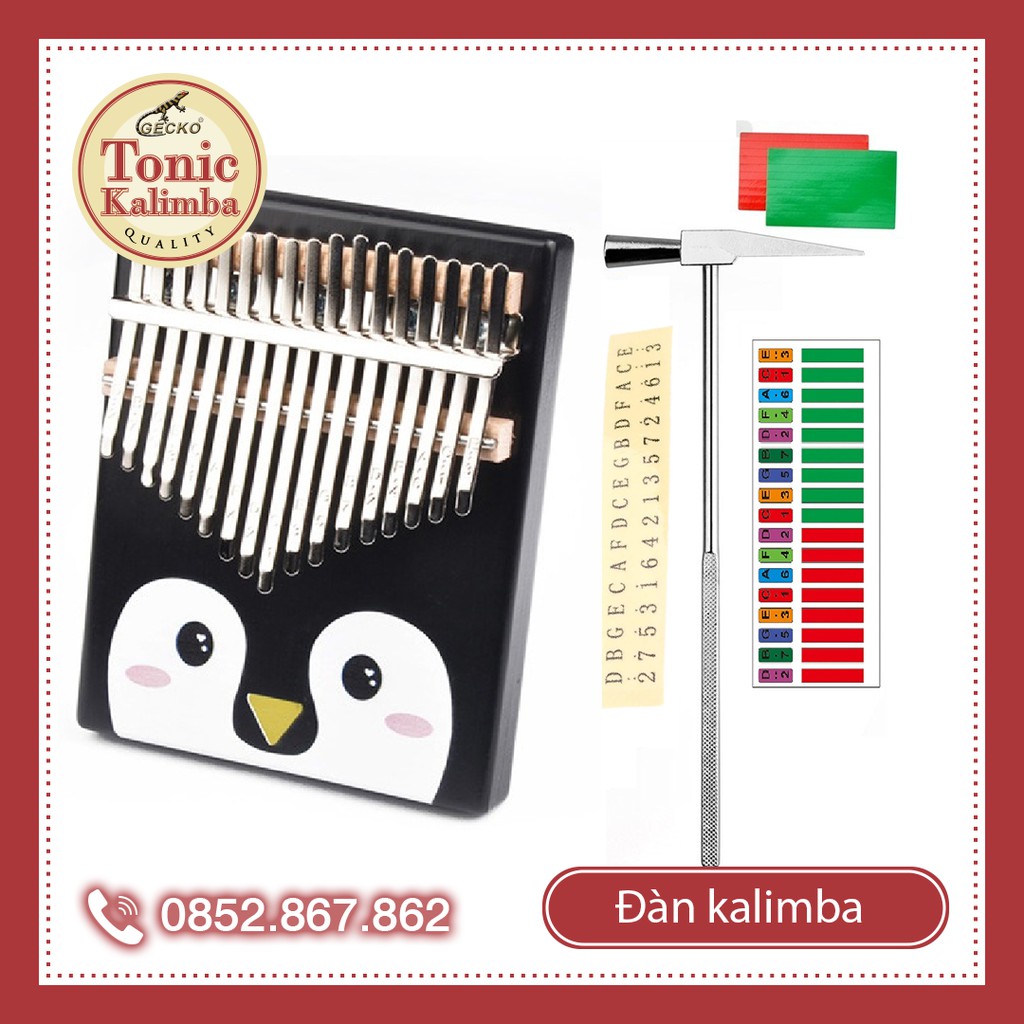 Đàn Kalimba Giá Rẻ KIMI Gỗ Nguyên Khối gỗ gụ