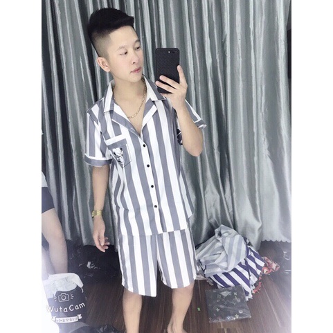 Bộ Tù Trưởng Kẻ Sọc Quần Áo Phạm Nhân Pizama Siêu Hot Của Năm 2021