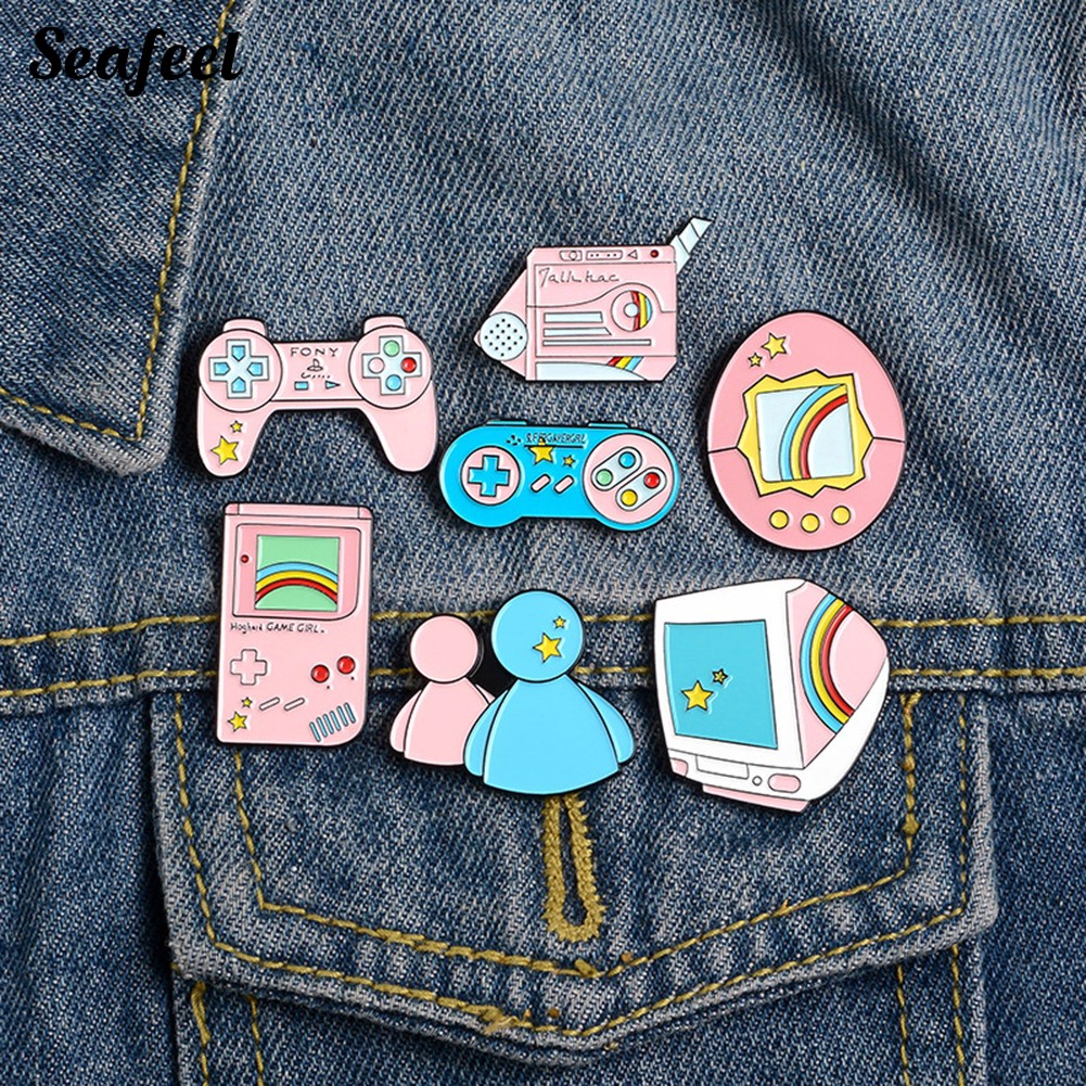 Cài áo chủ đề máy tính / máy chơi game dễ thương xinh xắn