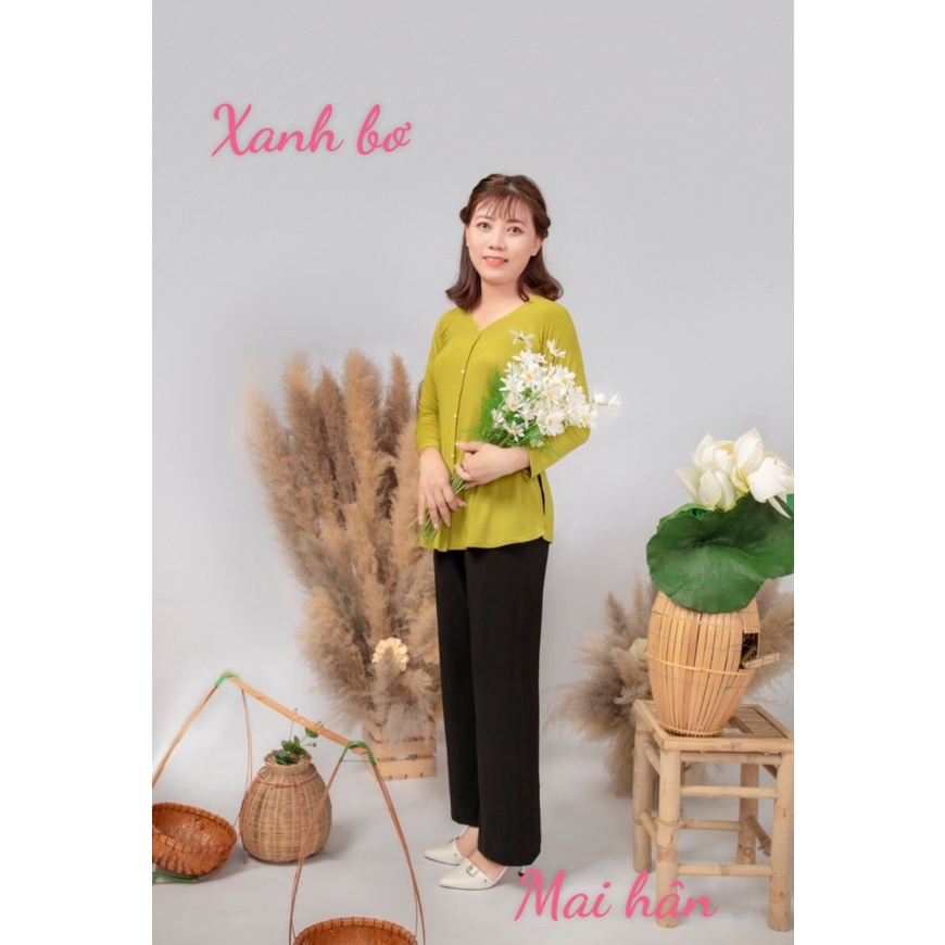 Áo bà ba trơn, áo bà ba cách tân, áo đi chùa big size