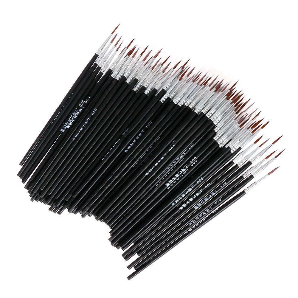 Set 5 Cọ Vẽ Tranh Thiết Kế Độc Đáo Tiện Dụng # 0 # 00 # 000