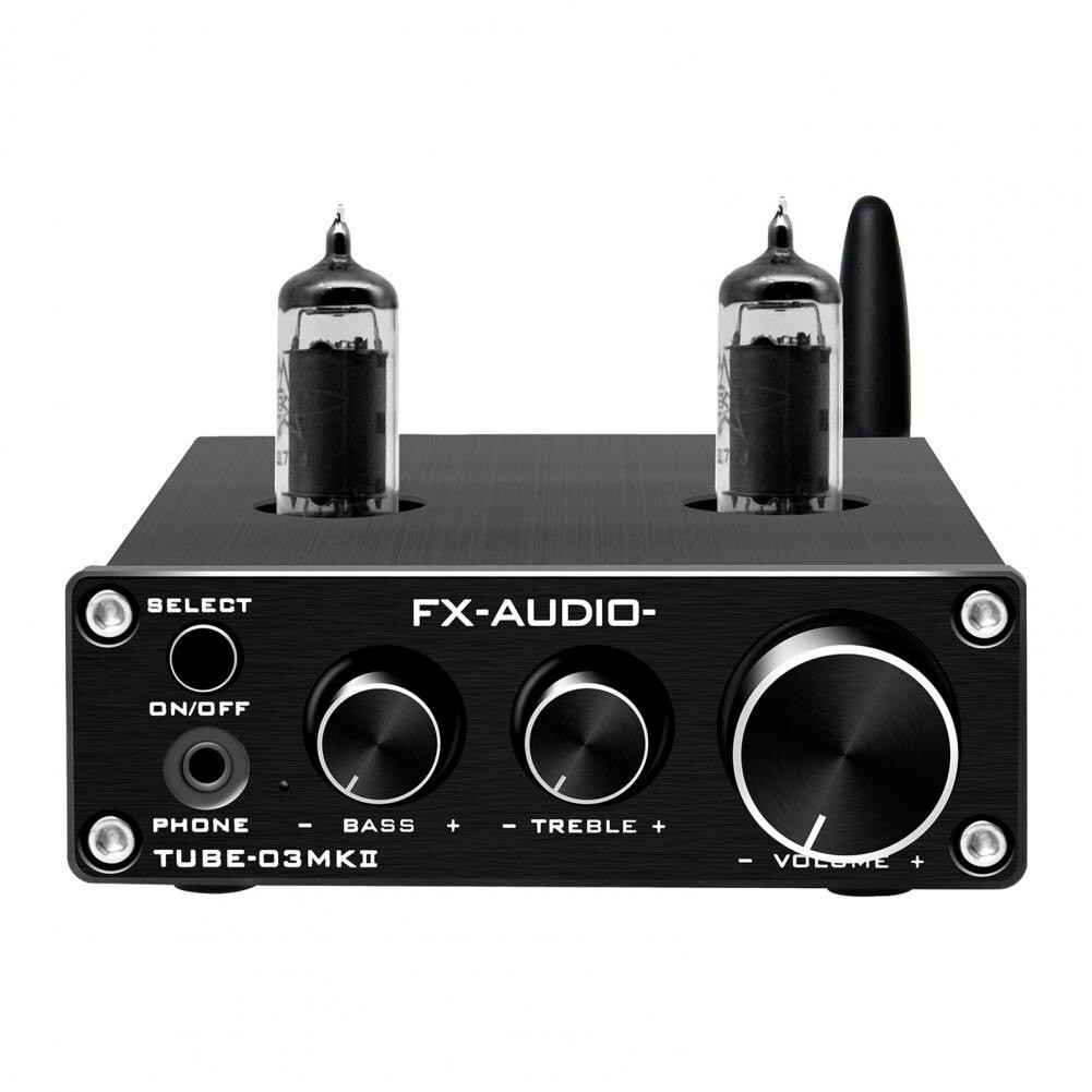 BỘ TIỀN KHUẾCH ĐẠI ÂM LY ĐÈN BÓNG 6J1, 6K4 PREAMPLIFIER, CHỈNH BASS-TREBLE BLUETOOTH 5.0 FX-AUDIO TUBE-03 MKII