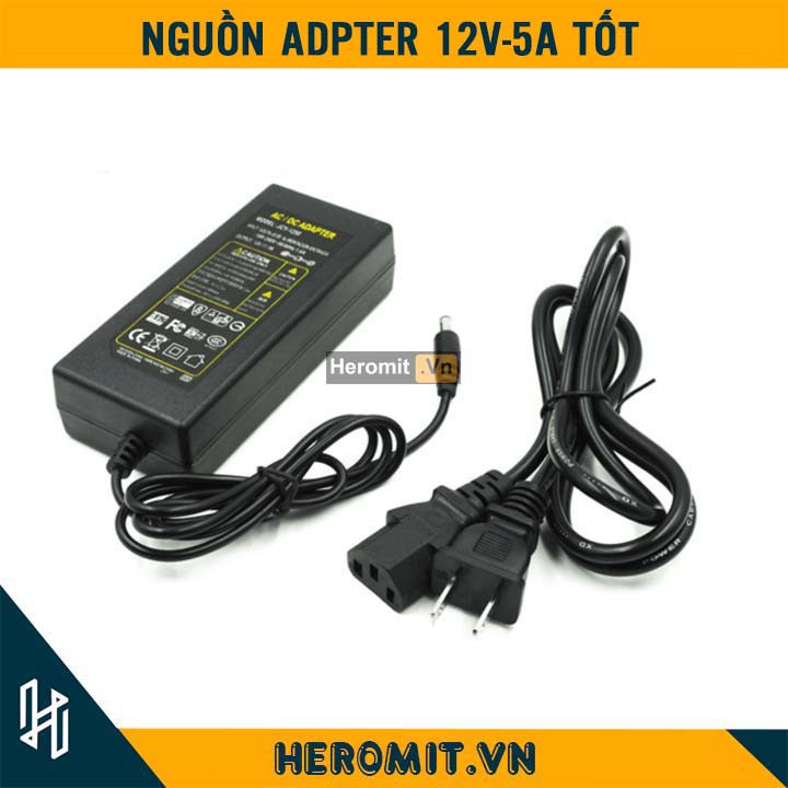 Nguồn Adapter 12V 5A Công suất Thực