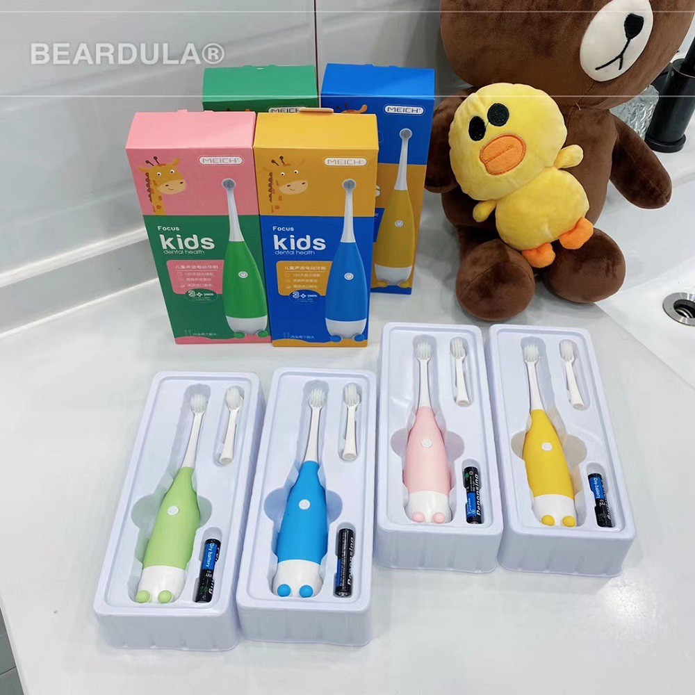 Bàn chải đánh răng điện tự động an toàn cho bé Bàn chải điện kids cao cấp ✅