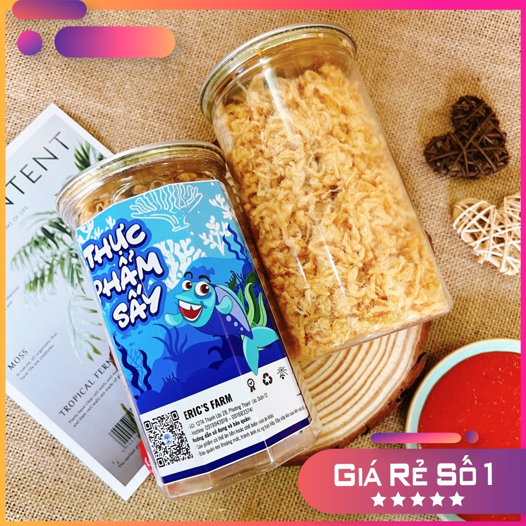 Chà bông heo xù 250g, nguyên chất, thơm ngon, dùng để làm bánh, ăn vặt giá rẻ Eric's Food - Đặc sản Đà Lạt
