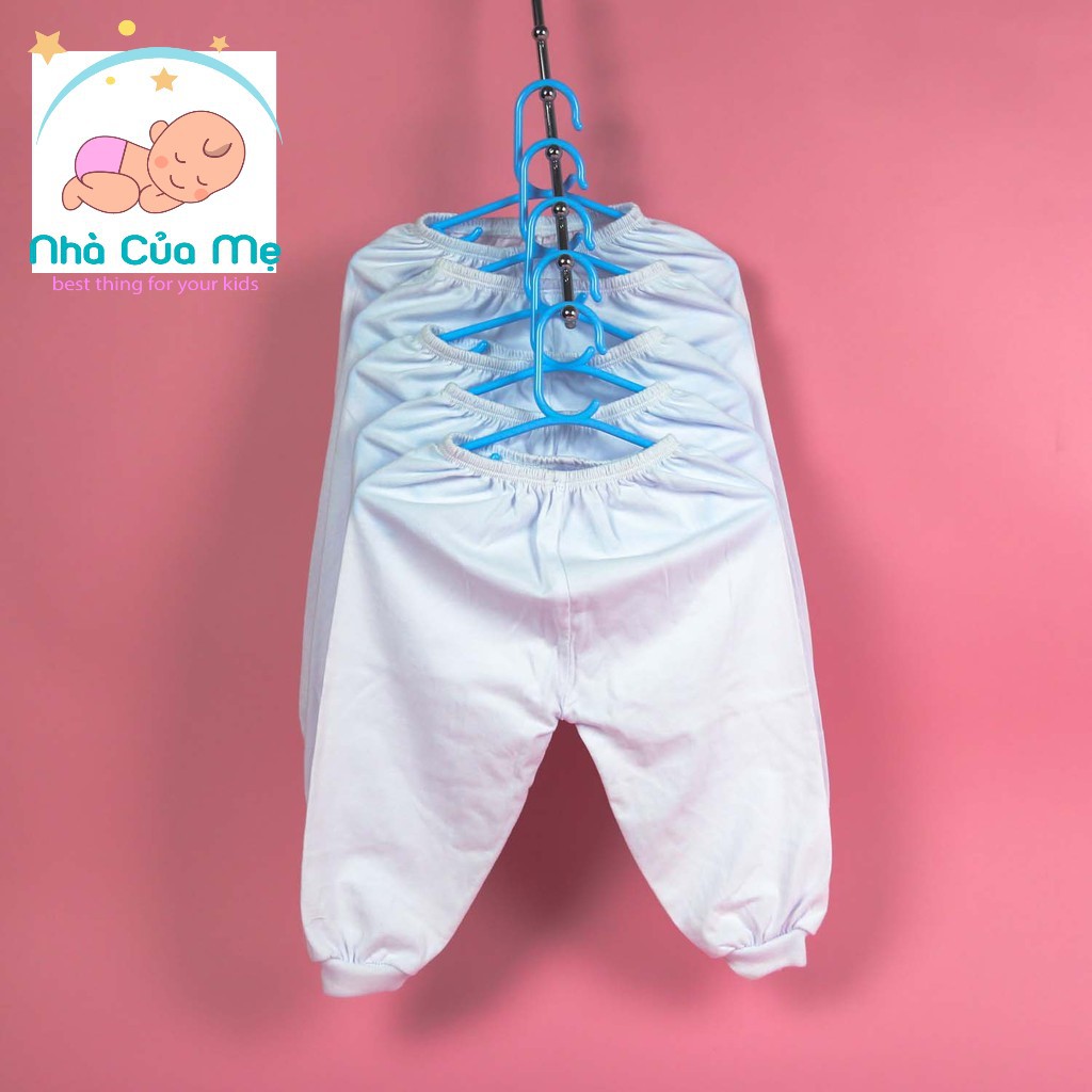 Set 5 quần dài ống bo cotton cho bé