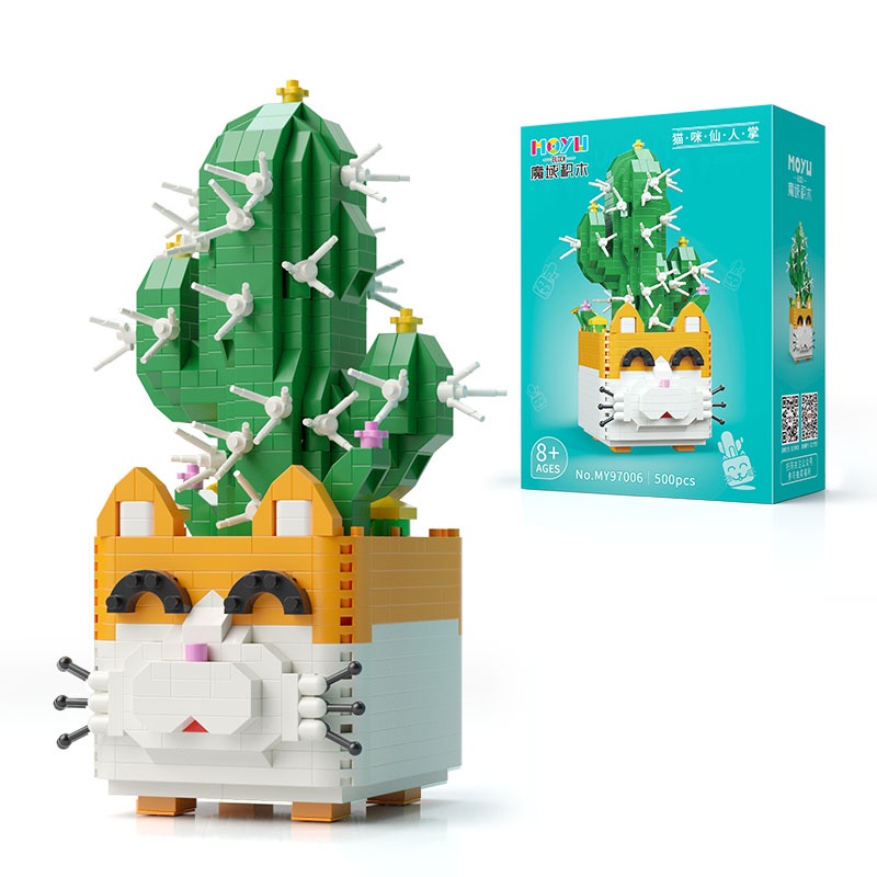 Bộ Đồ Chơi Lắp Ráp Mô Hình Chậu Cây Mini Cho Bé