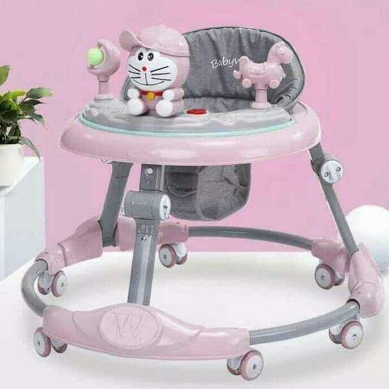 XE TRÒN TẬP ĐI Cho Bé Yêu  Mẫu Mới Tháng 8 Khỏe Đẹp_ Có Bàn Để Đồ Ăn Dặm Cho Bé Nhé