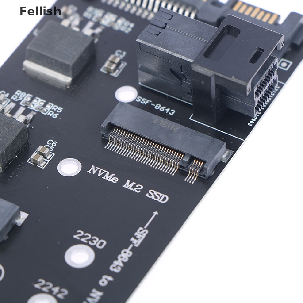 [Fellish] 22Pin SATA M.2 SSD Adapter SFF-8643 to NVMe M.2 NGFF SSD for Mainboard 436VN