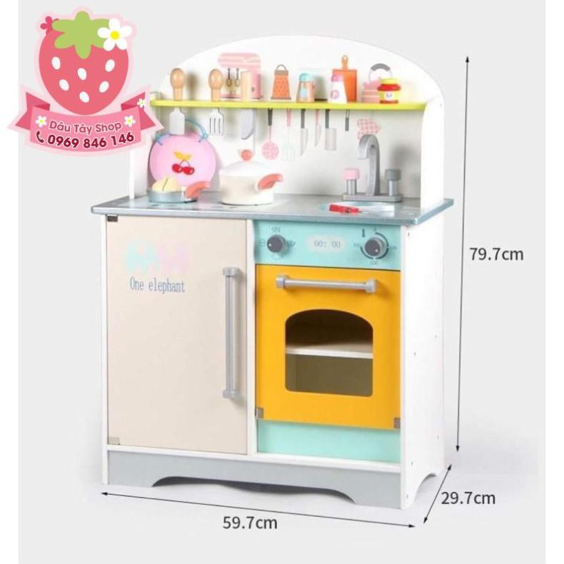 (Hàng có sẵn) Đồ Chơi Gỗ - Nhà Bếp Kiểu Nhật Japanese Kitchen F cao cấp