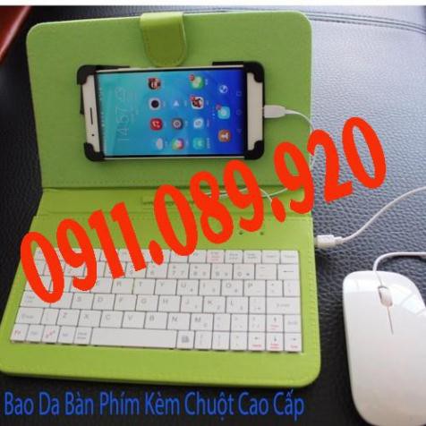 bao da bàn phím cao cấp kèm chuột chơi được game dùng cho điện thoại hàng xả đẹp CNST 24