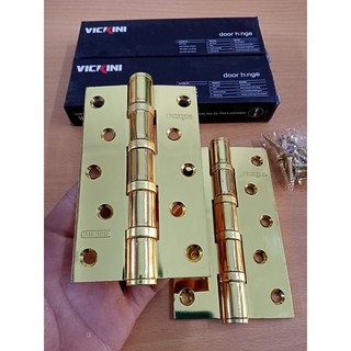 Bản lề cửa VICKINI 43130.002 GP vàng bóng, 1.25T