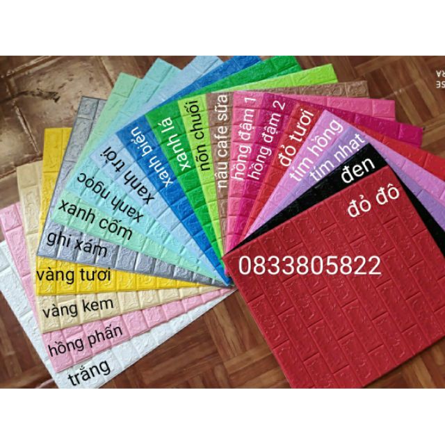TẤM XỐP DÁN TƯỜNG GIẢ GẠCH 3D 5MM GIÁ RẺ HÀ NỘI