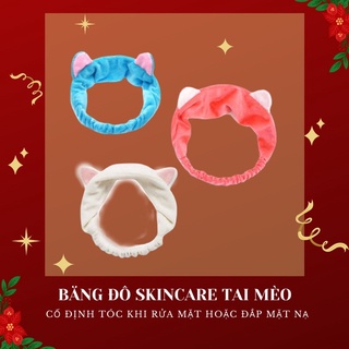 Băng đô skincare tai mèo