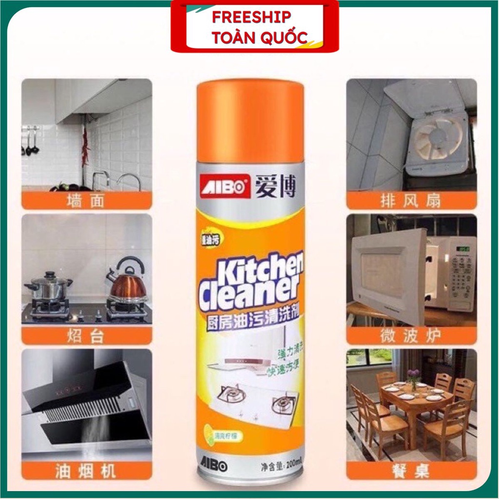 Xịt bếp đa năng KITCHEN cam .