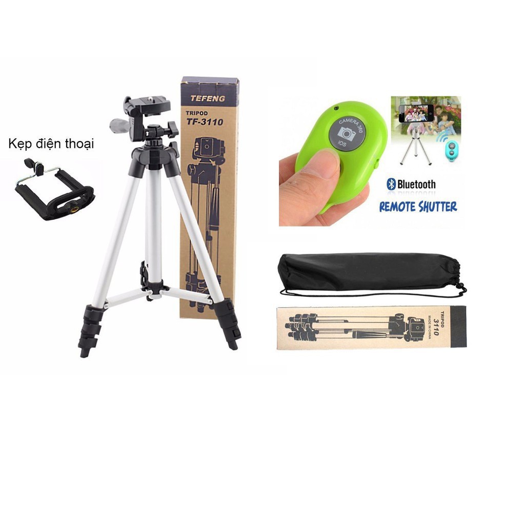 [Loại Xịn] Gậy Tripod 3120, 3110 - Gậy Live Stream - Gậy chụp hình tự sướng 3 Chân Đa Năng