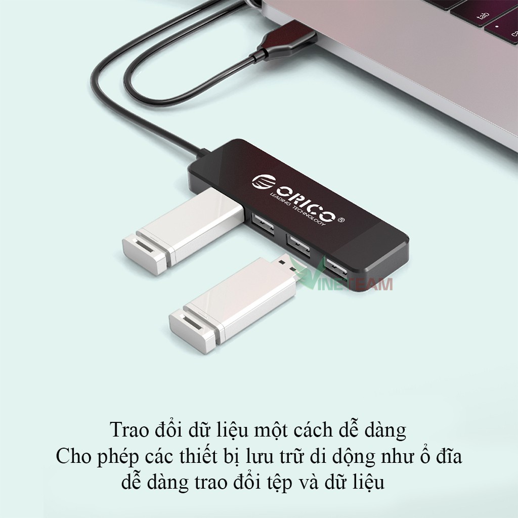 Bộ chia USB 4 cổng 2.0 Orico FL01 - 4 USB 2.0 giá rẻ vô địch bảo hành 12 tháng -dc4250