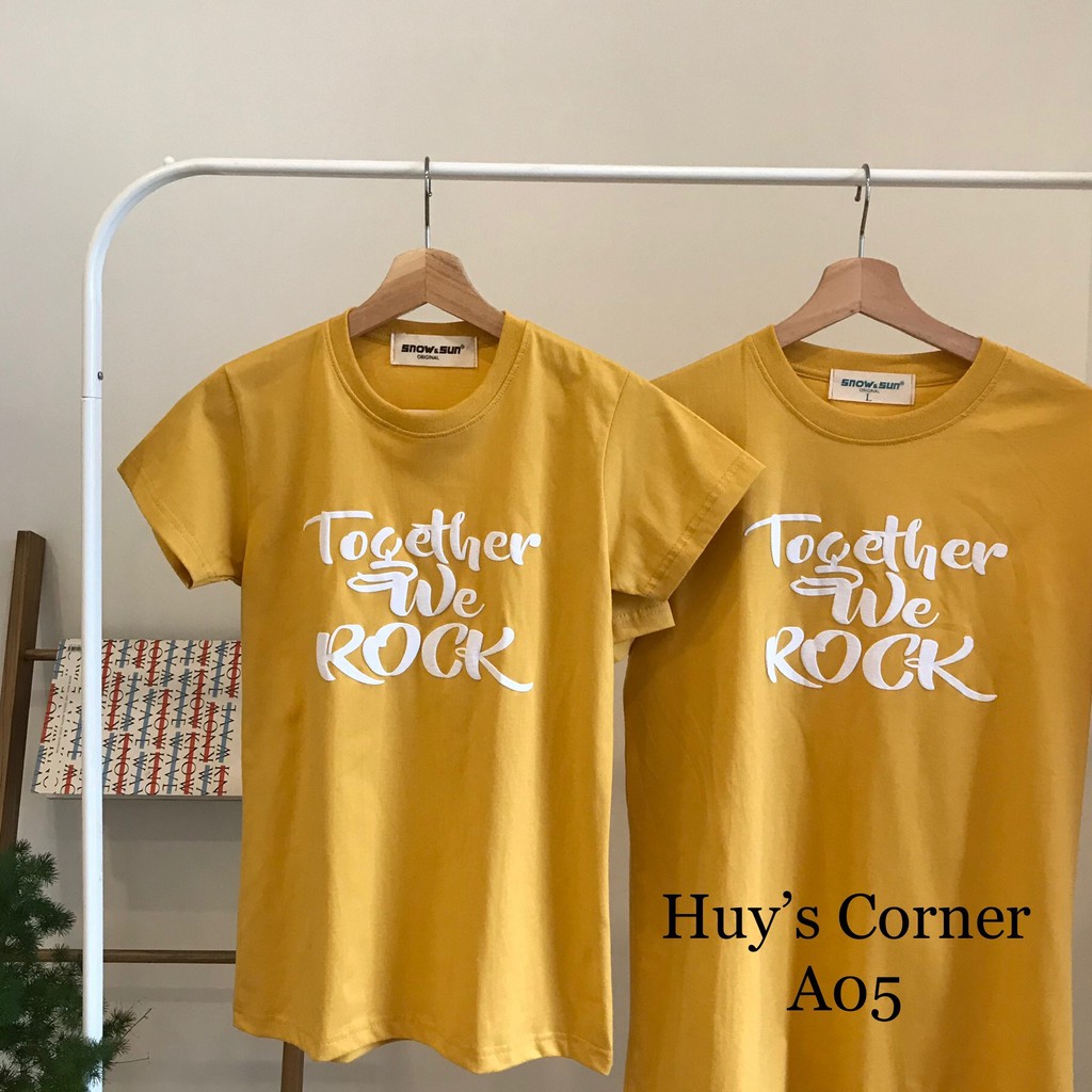 ÁO THUN NAM NỮ THÁI LAN (UNISEX) - WE ROCK - A05