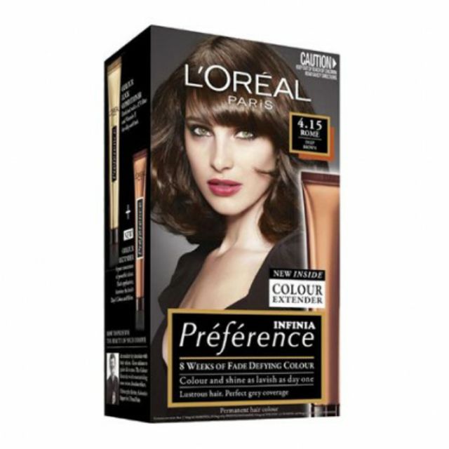 Nếu bạn đam mê màu nâu đậm trên tóc thì hãy không nên bỏ qua Thuốc nhuộm L\'Oreal Preference 4.15 Rome (Nâu đậm). Sản phẩm không chỉ nhuộm màu tóc được hoàn hảo mà còn giữ cho tóc mềm mượt, không bị hư tổn, đặc biệt là chống oxy hóa tuyệt vời. Vào đọc chi tiết ngay để tìm hiểu thêm về sản phẩm này.