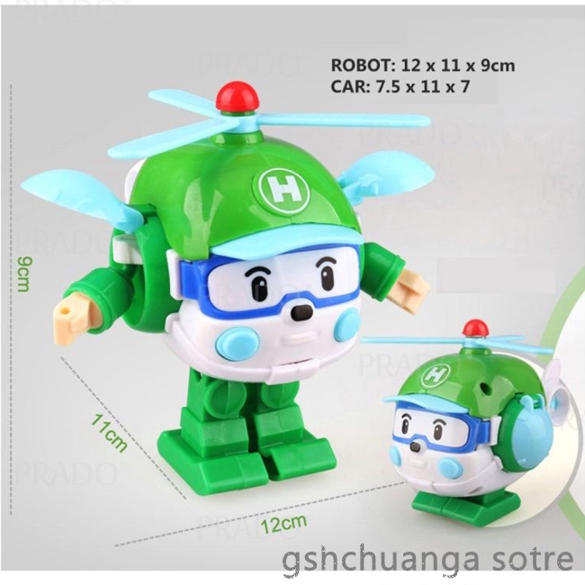 Bộ Đồ Chơi Xe Hơi Biến Hình Robot Trong Phim Hoạt Hình Hàn Quốc 6 Trong 1