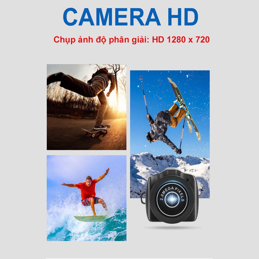 Camera Hành Trình Nhỏ Gọn, Kèm Phụ Kiện Đầy Đủ - Camera Hành Động