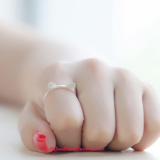 NHẪN MÈO BẠC 925 CAO CẤP