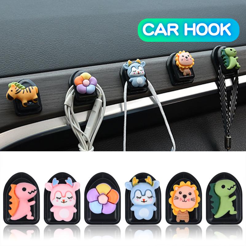 Móc treo mini Ankndo kiểu hoạt hình sáng tạo đa năng tiện dụng cho xe hơi/nhà bếp