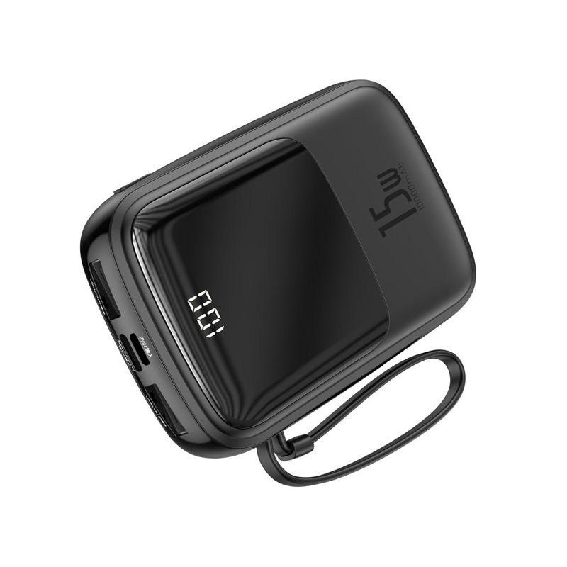 Sạc dự phòng Baseus 20000mAh Sạc Nhanh 20W/22.5W Tích Hợp Sẵn Cáp Sạc,TypeC Siêu Nhỏ Gọn,Màn Hình LED