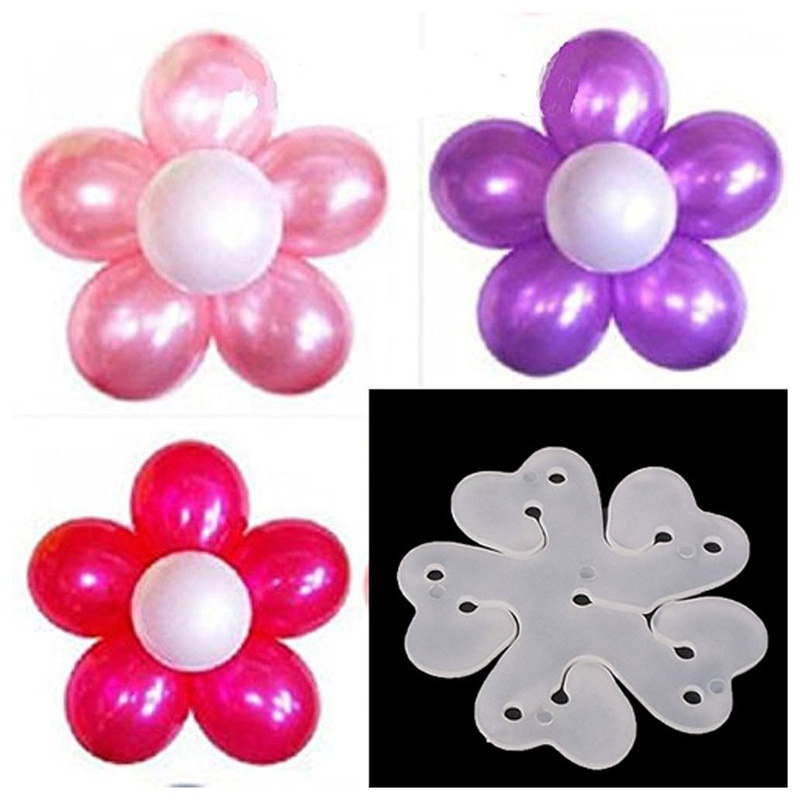 Bộ 50 Giá Đỡ Bong Bóng Hình Bông Hoa Độc Đáo Trang Trí Tiệc Cưới / Sinh Nhật