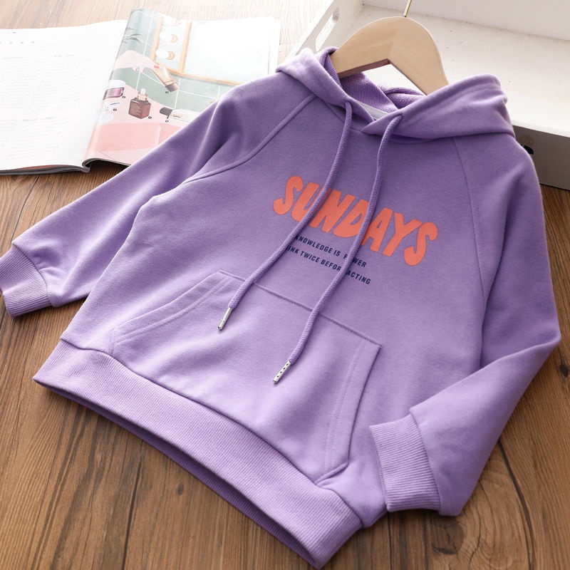 Áo hoodie dáng rộng phong cách Hàn Quốc cho bé gái