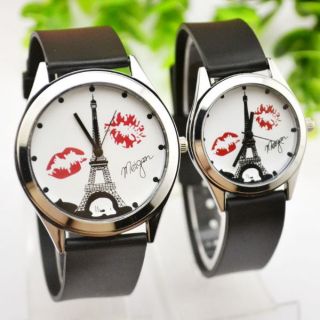 🍓🍓🍓Đồng hồ cặp nam nữ dây cao su tháp nụ hôn