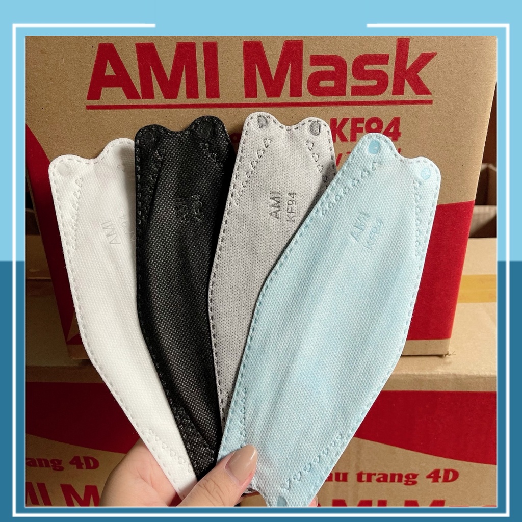 Khẩu trang 4D Kf94 tiêu chuẩn Hàn Quốc  - HeBi oficial