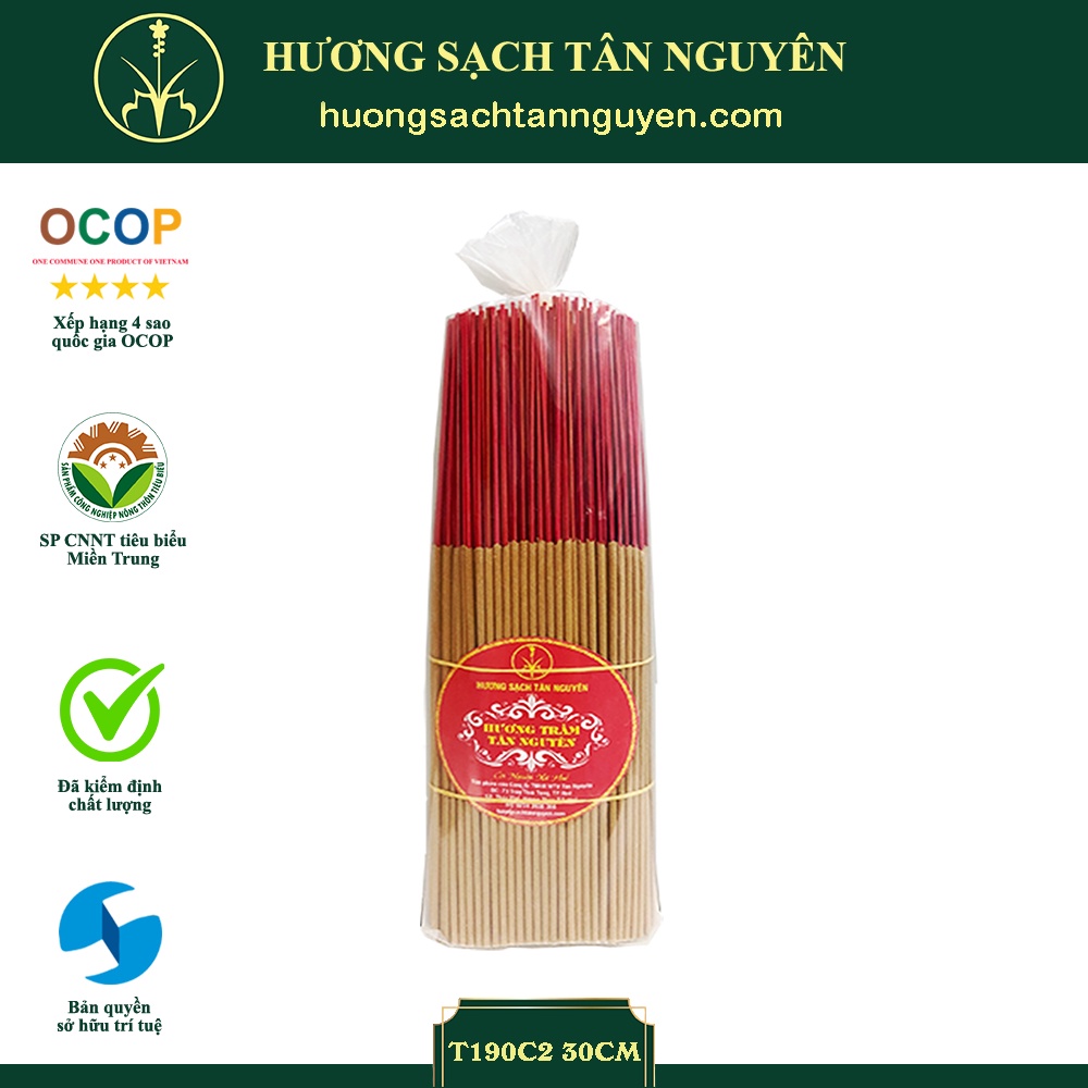 Nhang trầm hương sạch Tân Nguyên, hương trầm cao cấp, trầm hương thơm tự nhiên, an toàn cho sức khỏe người dùng túi 500g