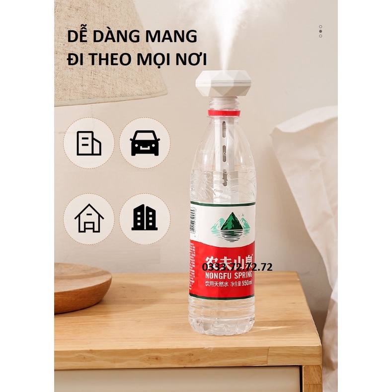 Máy phun sương - Máy xông hơi mặt nano mini giá rẻ Xông tinh dầu cầm tay Cấp nước tối đa Hỗ trợ dưỡng da chống lão hóa