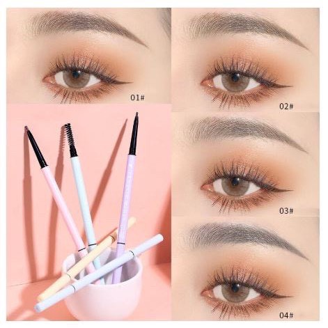 Bút Chì kẻ mày XIXI nét mảnh đều màu tự nhiên Thin Eyebrow Pencil