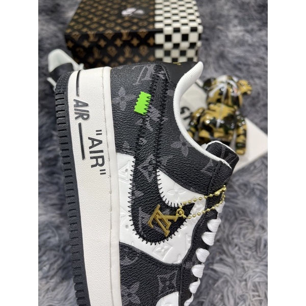 Giầy Thể Theo Air Force One Louis VuiTon Black And White AF1 LV Best 2022