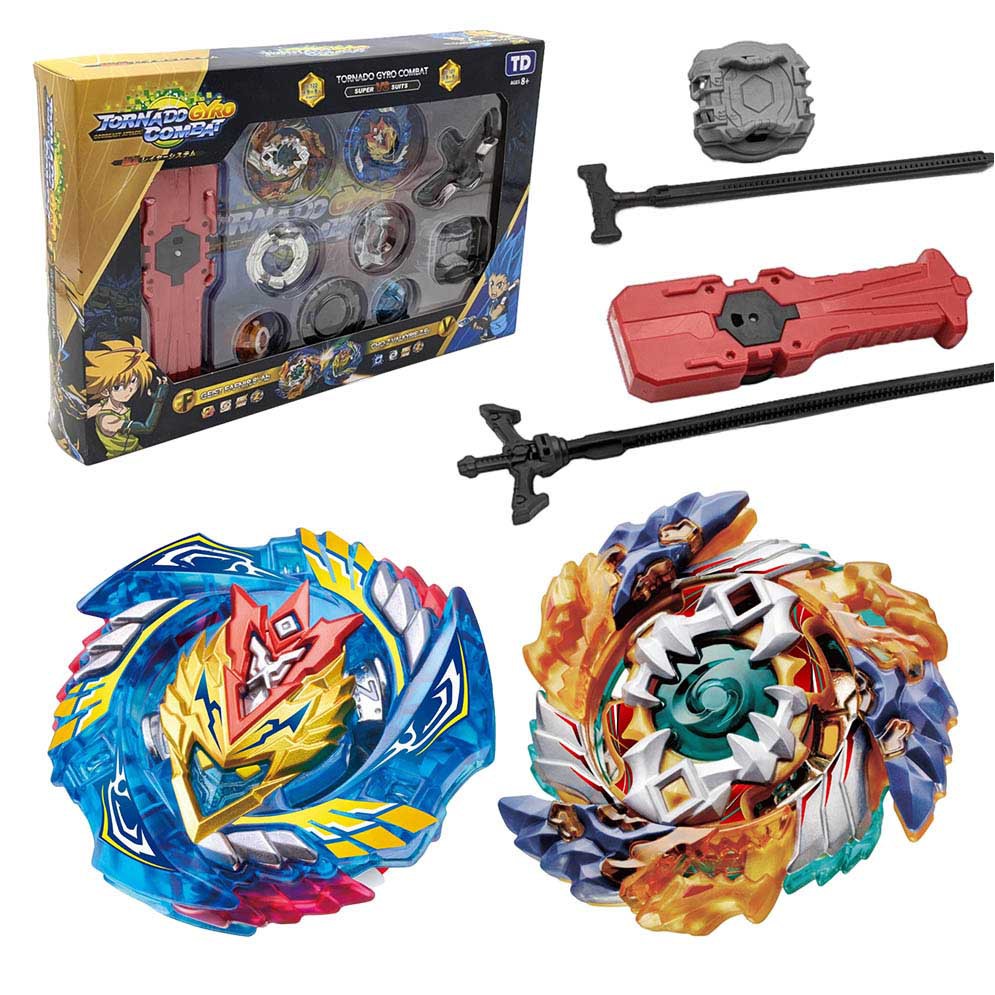 Bộ 2 Con quay BeyBlade + 2 Tay phóng - Con quay vòng xoay thần tốc