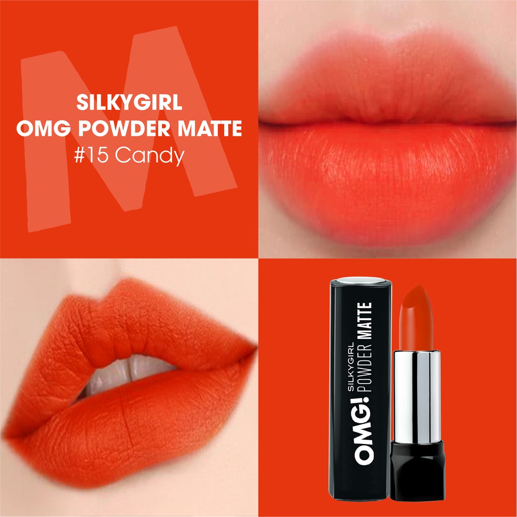 [Mã FMCGMALL giảm 8% đơn từ 250K] Son Lì Silkygirl OMG! Powder Matte 3.5g