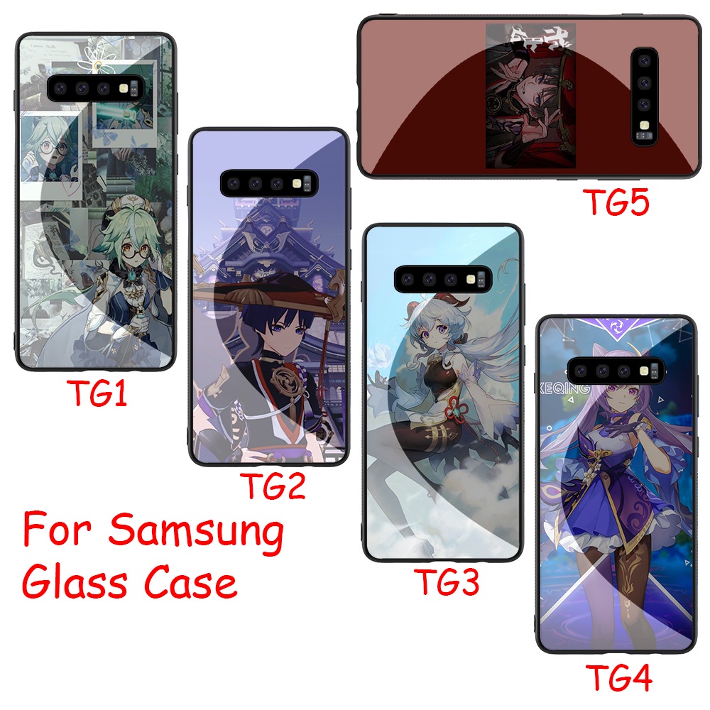 Ốp Điện Thoại Kính Cường Lực Viền Mềm BN44 Cho Samsung Galaxy S8 S9 S10 Plus