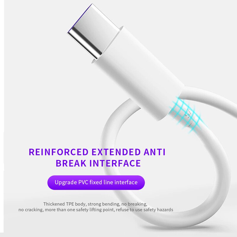 Cáp 5A loại C cho Xiaomi Redmi Note 8Pro Phụ kiện điện thoại Huawei OPPO Realme Sạc nhanh Cáp USB C Cáp sạc USB