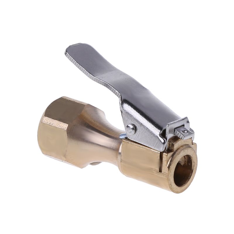 Đầu kẹp van bơm lốp xe hơi 8mm chất liệu đồng thau