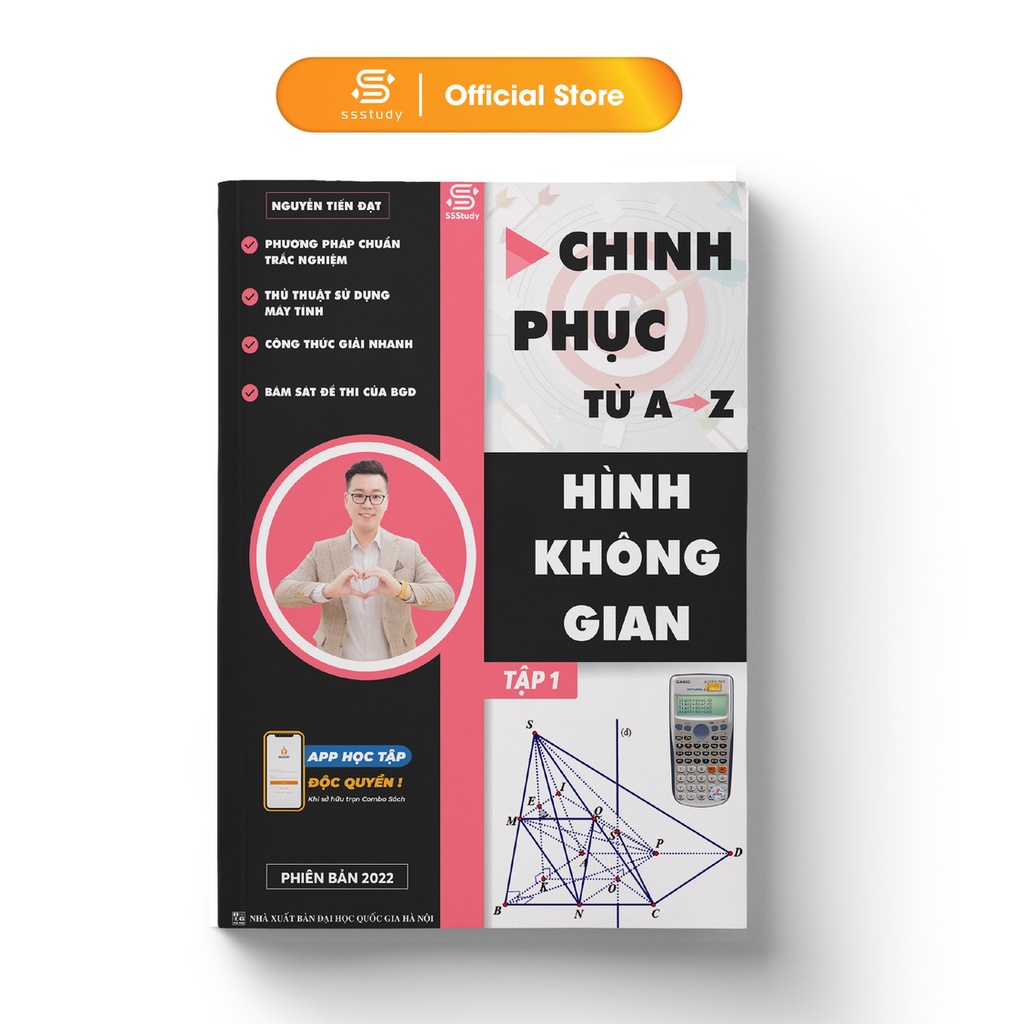 Sách Chinh phục từ A-Z Hình không gian biên soạn bởi thầy Nguyễn Tiến Đạt - Tập 1 (Lớp 11)