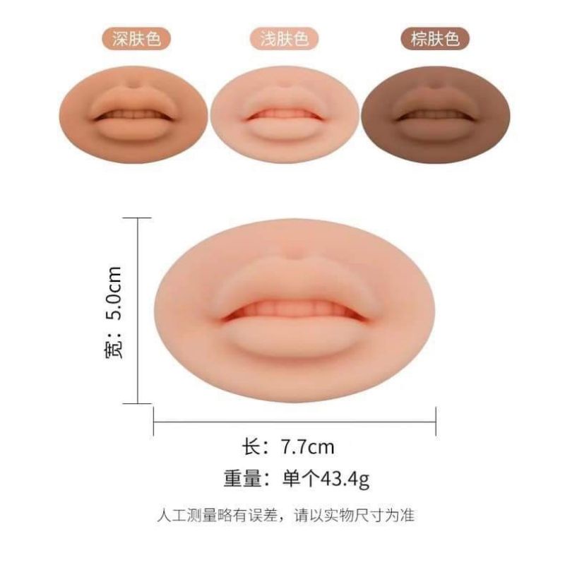 Môi silicon học phun xăm hàng đẹp