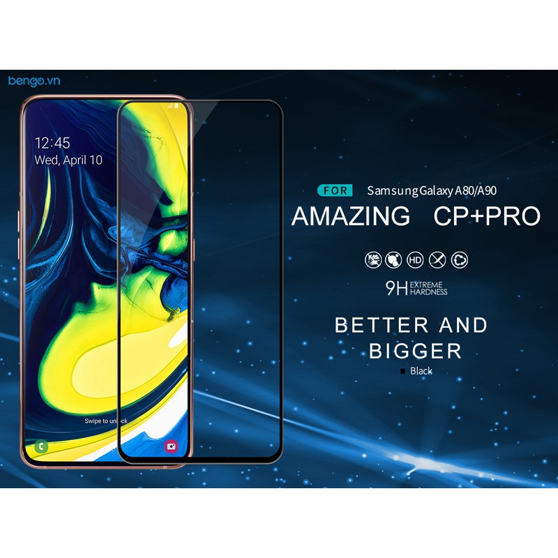 Dán cường lực Samsung Galaxy A80/A90 Nillkin CP+ Pro Full keo màn hình